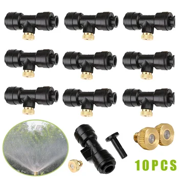 

Brass Misting Nozzles Kit 10x 0.3mm 10/24 UNC+10x Slip-Lok Misting Nozzle+1x Plug Set can CSV