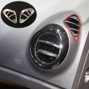 

For Renault Captur 2013 2014 2015 2016 ABS Chrome Car Air Condition outlet Vent frame cover trim Car Styling Accessories 2pcs