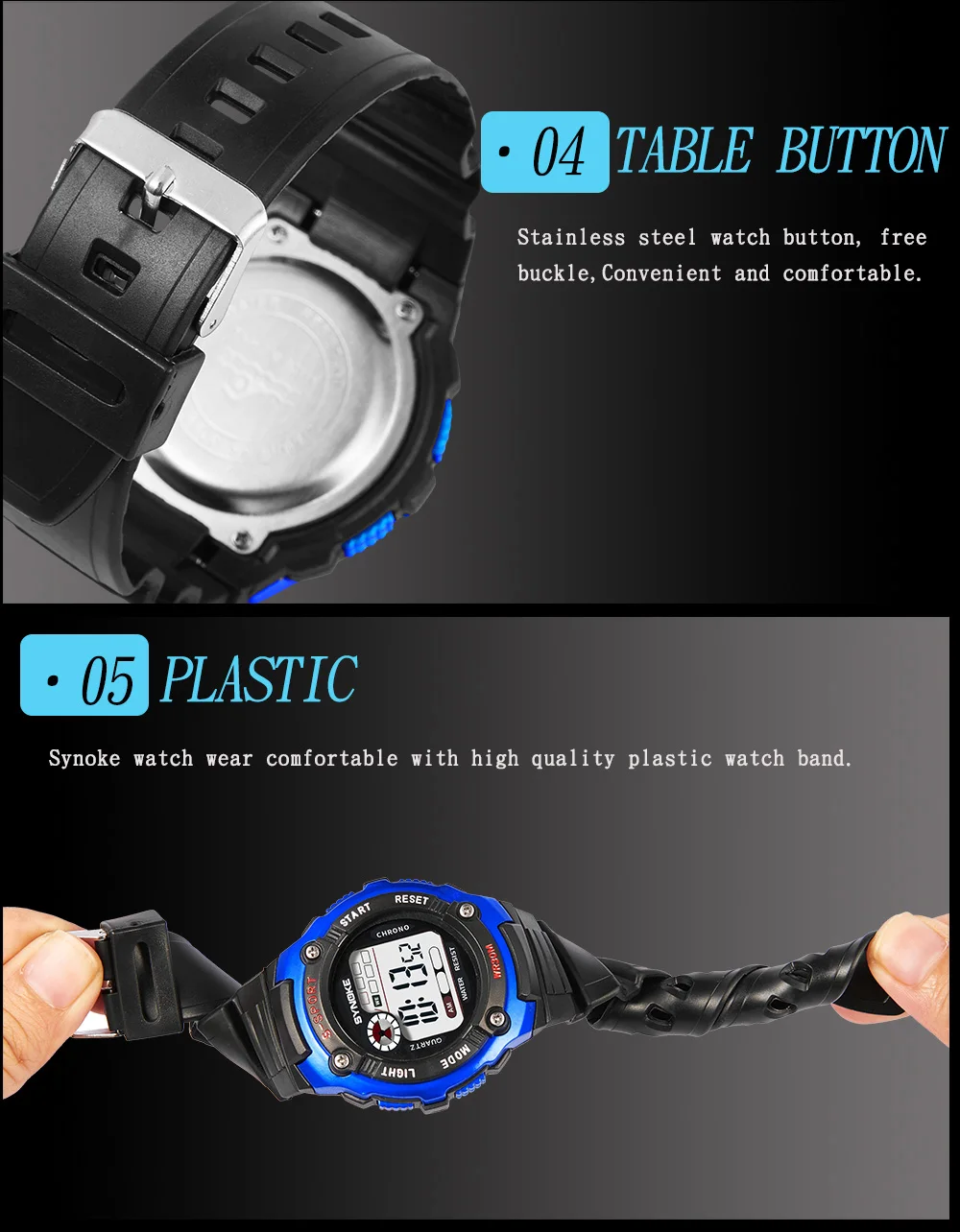 Synoke Новый цифровой детей часы электронные детские спортивные наручные часы цифровые часы для девочек и мальчиков Дети Часы Обувь для