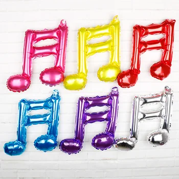 

Musical Notes Foil Mylar Balloons 20pcs Birthday Party Supplies Inflatable Globos Wedding Music Bar Concert Decoration Balloon