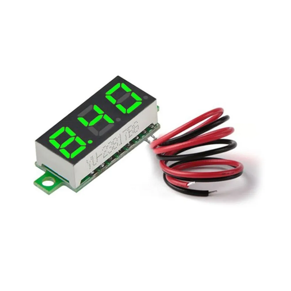 

DC 3.50-30V 0.28in 2 Wire LED Digital Display Voltmeter Electric Voltage Meter Volt Tester for Auto Battery Car Motorcycle