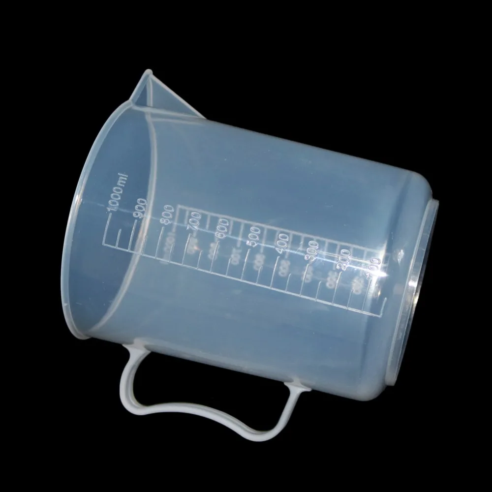 1 шт. Пластик мерный стаканчик мерный цилиндрические инструменты для кухни для химической лаборатории, лабораторные Аксессуары 250/500/1000/2000 мл