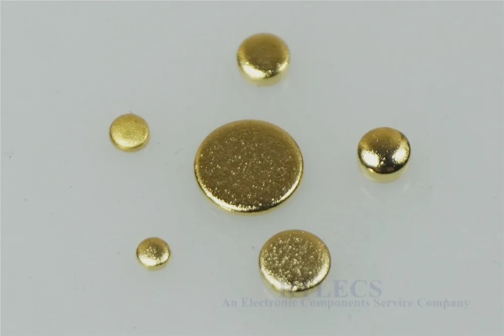 

20pcs Female Pogo Pin Flat surface Mount Circular Contact Pad Brass Gold plated Target for Spring Probe connector to mate