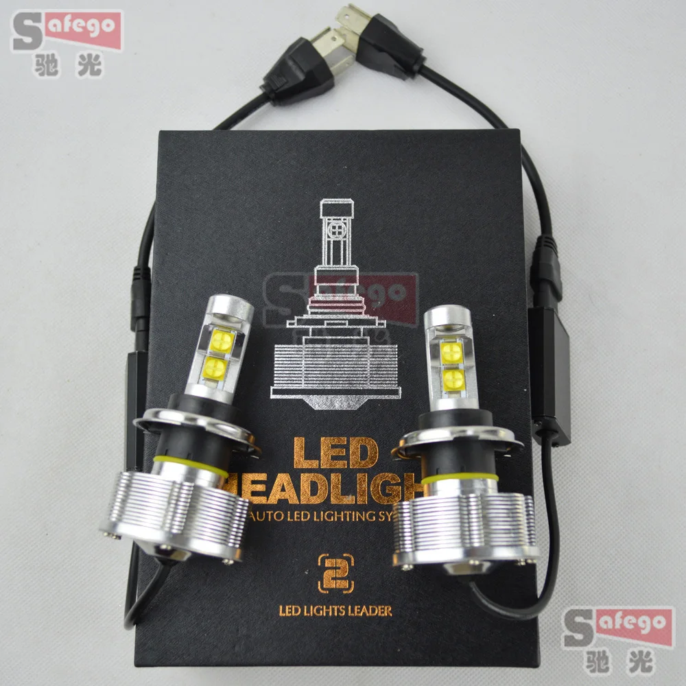 5sets 60w Eti chip led headlight h4 car light bulb high power led car headlight led