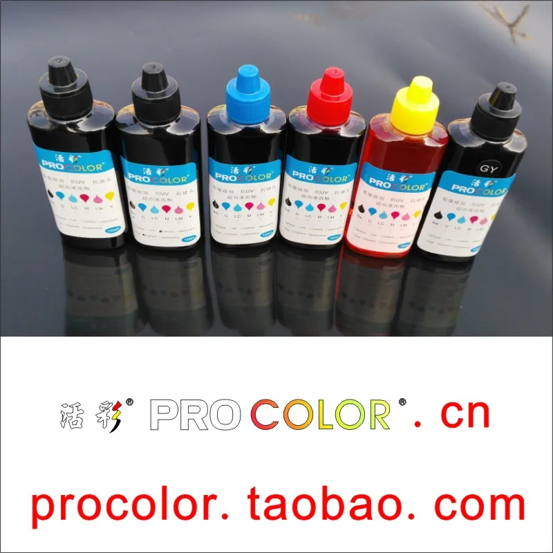 PGI470 470 Pigment ink 471 CLI-471 GY Dye ink refill kit for Canon PIXMA MG7740 MG 7740 TS8040 TS9040 inkjet cartridge printer
