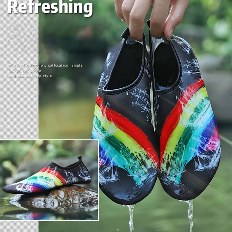 1 пара красочные плавание обувь унисекс нескользящие носки для девочек Пляж Бассейн сёрфинг Йога не поглощающие воды легкий аксессуары для плавания