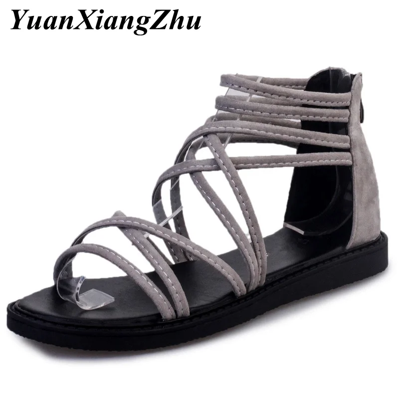 

Fashion Gladiator Sandals Women Sandals For Women Summer Shoes Female Flat Sandals Rome Style Cross Tied Sandals Shoes Women