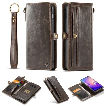 

CaseMe Brand Luxury Business Credit Card 2 in 1 Leather Case for Samsung S10 Magnetic Snap Wallet for Samsung Galaxy S10 Plus