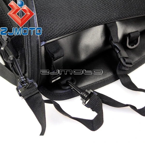 ZJMOTO Высококачественная уличная универсальная мотоциклетная задняя Сумка для заднего сиденья Органайзер на плечо черная сумка