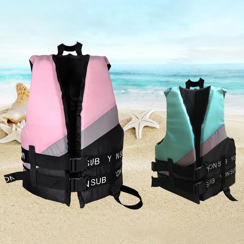 

Adult Life Vest Thicken High Buoyancy Life Jacket Water Sports Equipment For Rafting Swimming
