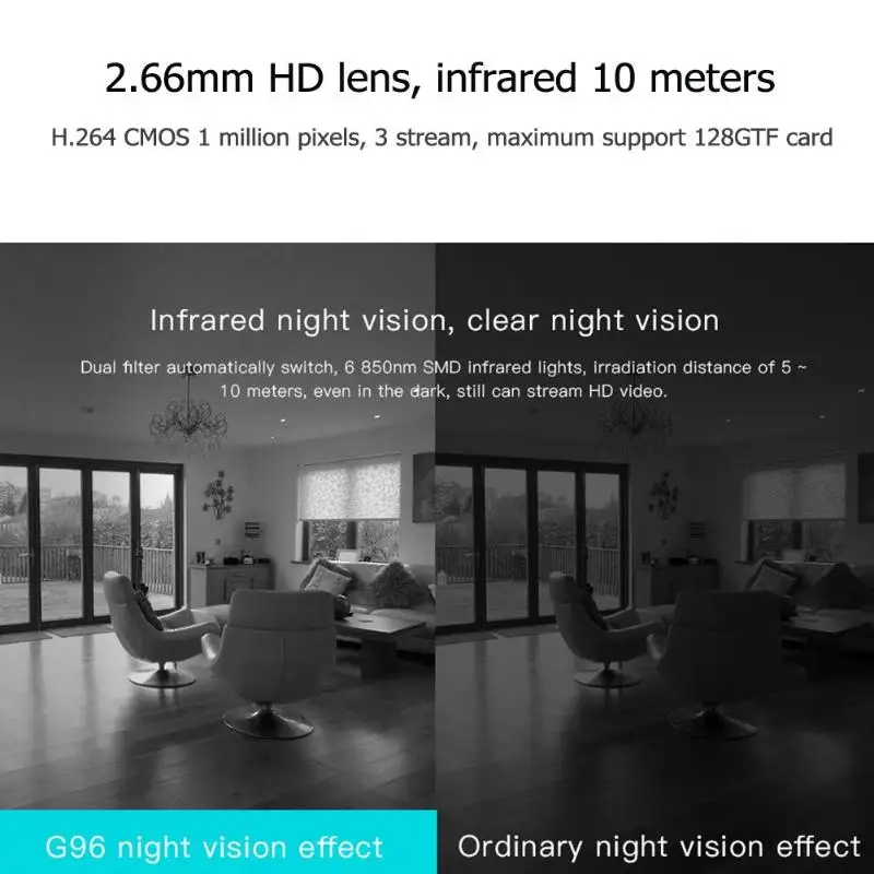  Vstarcam G96 IP Macchina Fotografica Senza Fili WiFi Della Macchina Fotografica di Visione Notturna