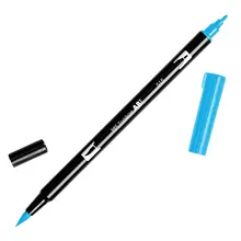 Японский цветной художественный маркер ручка с двойной головкой Дизайн кисть маркер ручка художественная Живопись принадлежности маркеры манги 291-569 синий цвет тона
