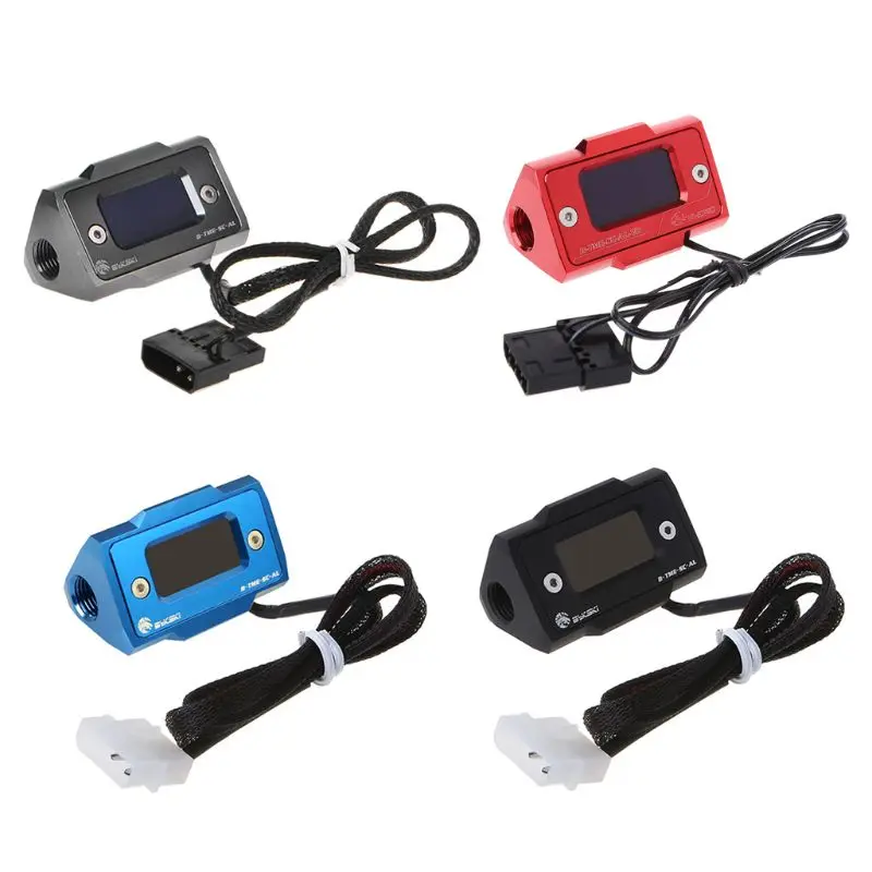 

Bykski OLED Digital Display Water Temperature Meter Water Cooler System Double G1/4'' Thermometer Temperature Sensor Fitting