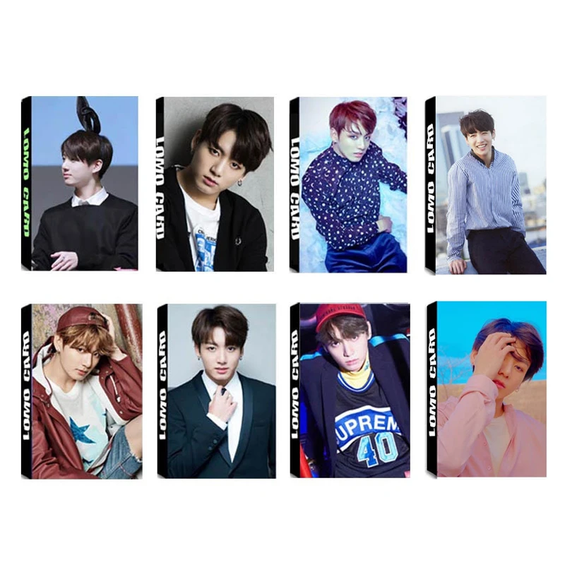 

KPOP BTS Bangtan Boys JUNGKOOK Young Forever WINGS LOVE YOURSELF Tear Album LOMO Cards Self Made Paper Photo Card HD Photocard