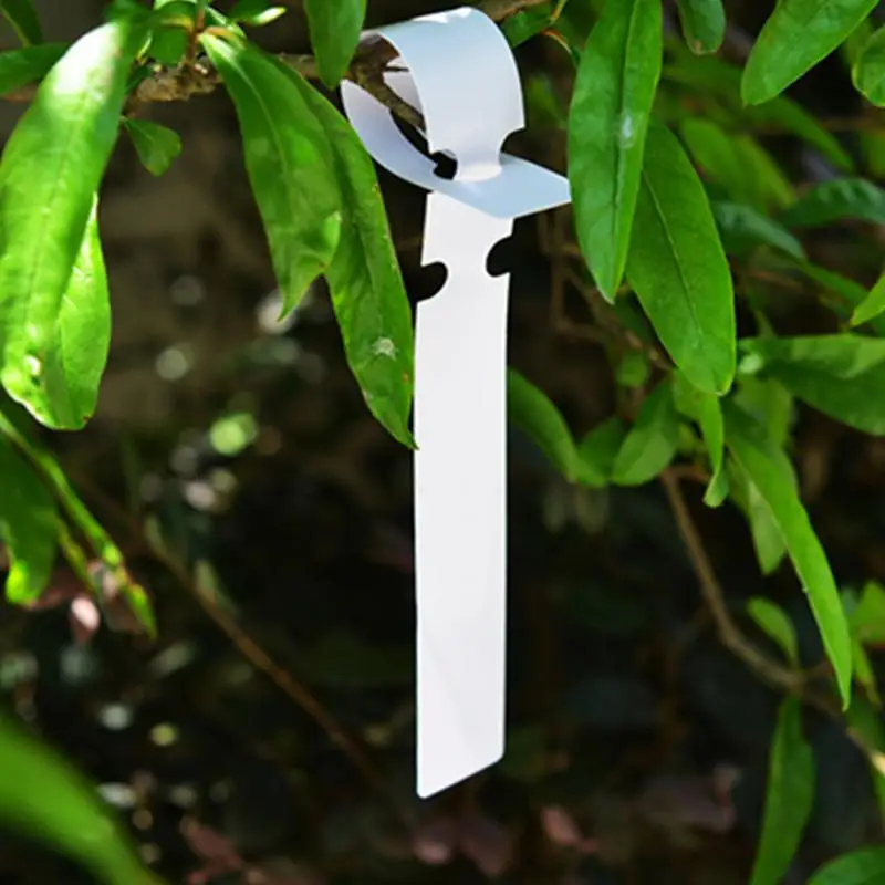 

100pcs 2x20cm Waterproof Plastic Plant Hanging Tags Gardening Plant Flower Tree bonsai Marker Label tools