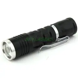 Портативный мини Q5 3 режима 300 люмен масштабируемой светодио дный фонарик (AA/14500)-черный