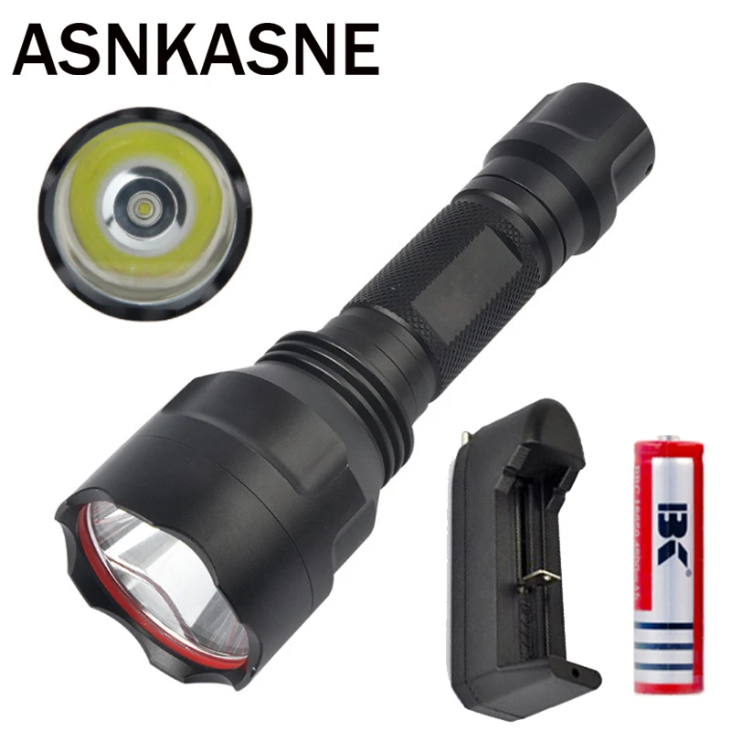 

Rechargeable Waterproof XML-T6 LED Flashlight Powerful linterna torch Outdoor Camping Powerful Led flash light USE 18650 Battery