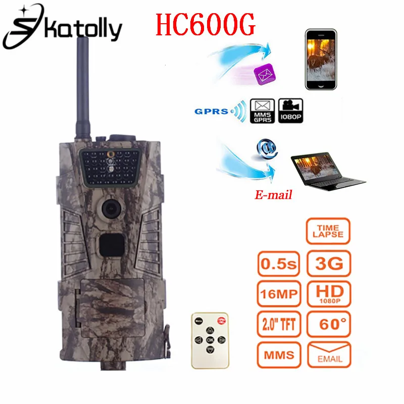 

Skatolly HC600G 16MP HD 1080P Scouting Trap Hunting Camera GPRS MMS 3G Digital Trail Camera Outdoor Hunting Equopment