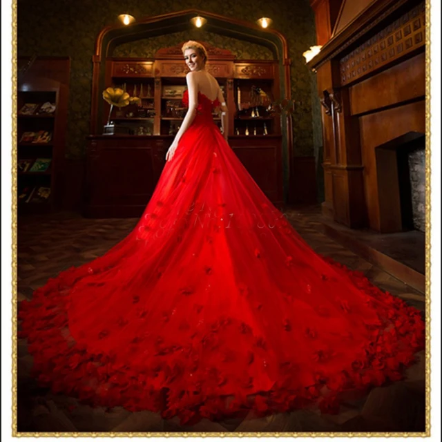 Red bridal gown – Ricco India