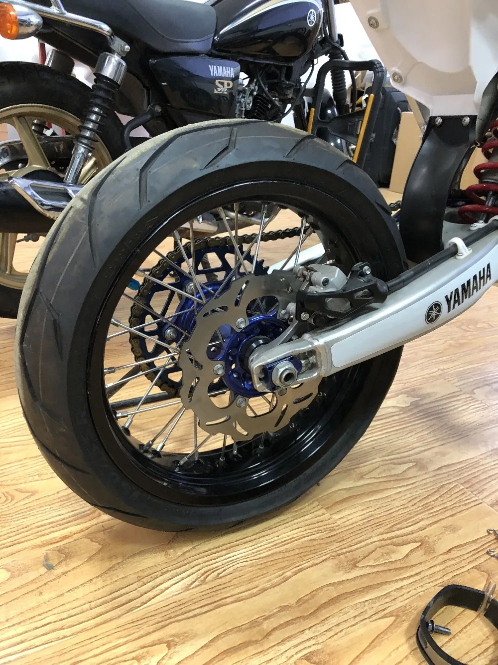 BIKINGBOY колесо для супермото обод концентратора спереди и сзади 3,5 4,5X1" для Yamaha YZ250F YZ450F 14, 15, 16, 17, 18 соответствуют YZF 250 YZ-F 450 36 спиц