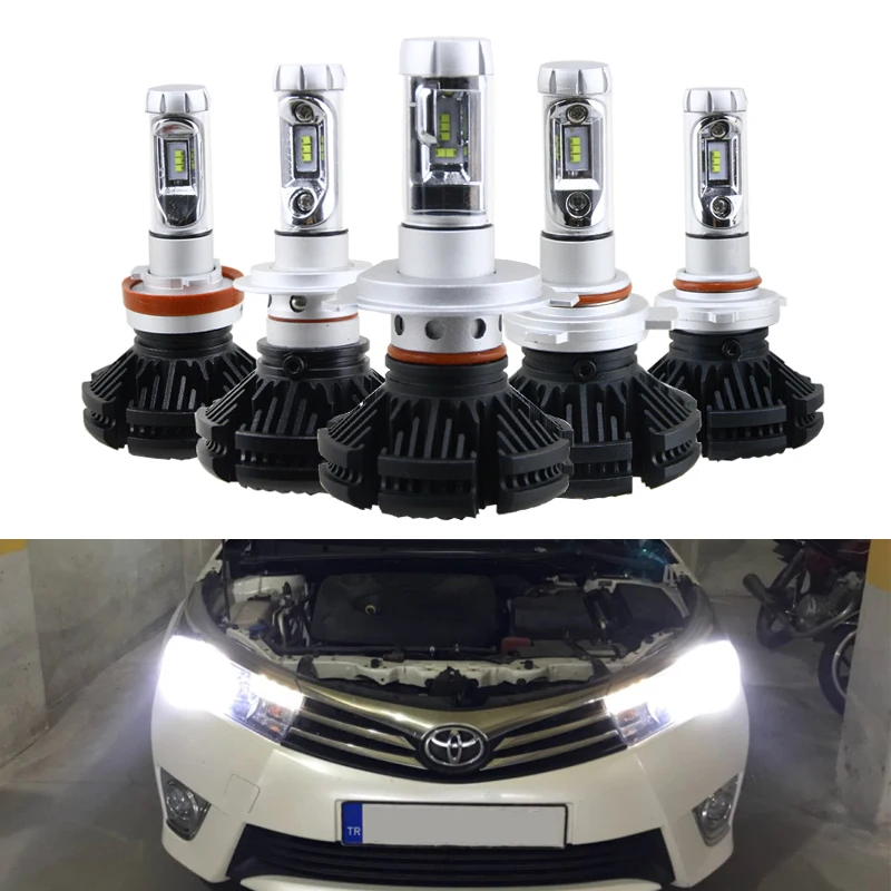 X3 New Led Headlight Conversion Kits H4 H1 H3 880 881 H8/H9/H11 H10