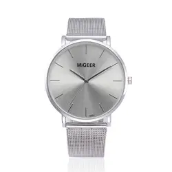 Женские наручные часы лучший бренд класса люкс из нержавеющей стали с сетчатым ремешком часы Кристалл Аналоговый кварцевый браслет