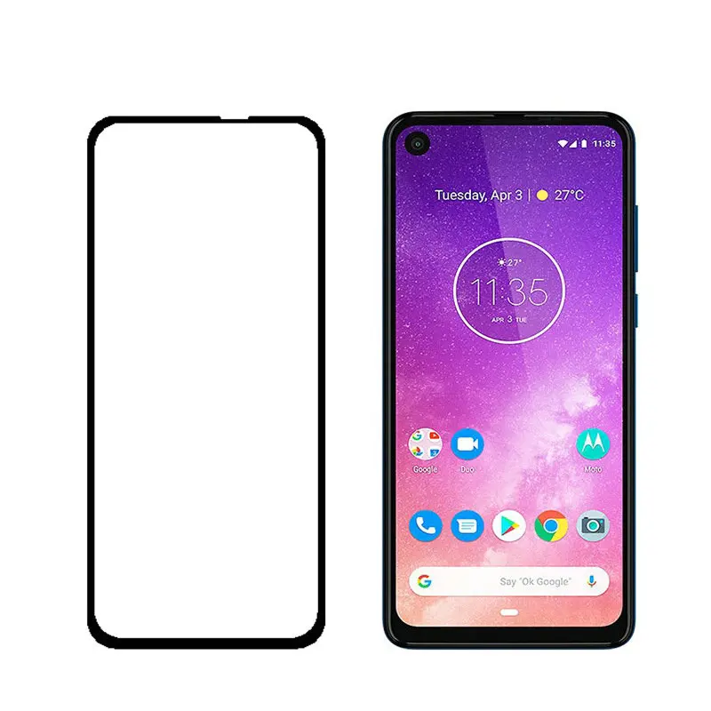 

5D 6D 9D Full Glue Cover Tempered Glass Screen Protector for Motorola One Vision XT1970 for Motorola One Power Glass Film