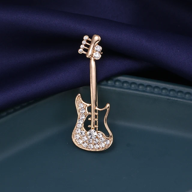 Brooches & Pins Charming Guitar Brooch Pin