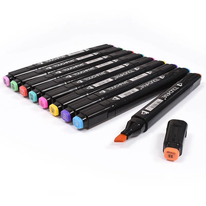 Touchfive 40/60/80/168 Цвет маркеры для анимации ручка Набор для рисования эскизные ручки для рисования на спиртовой основе товары для рукоделия с 6 подарки