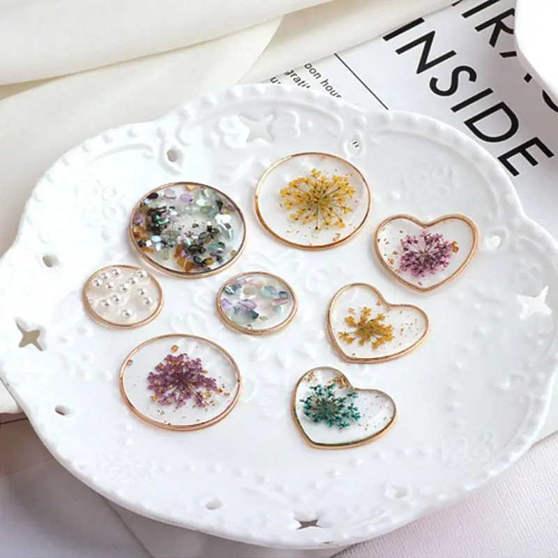 

12Pcs Real Pressed Flowers Anne's Lace Dried Flowers For Resin Jewelry Making Y4QB