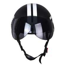 Nuova Moto Mezza Viso Casco Protettivo Visort, uomini/Donne di Età Moto/Bici/Caschi Da Bicicletta Laterale Stelle, Mezza Aperto Viso,
