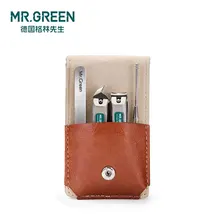 MR. GREEN профессиональные ножницы для ногтей из нержавеющей стали, набор для дома, 4 в 1, маникюрные инструменты, набор для ухода за ногтями, для дизайна, портативные, для ногтей, личные, чистые