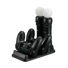 PS контроллер движения PS 4 беспроводной Bluetooth контроллер 4 в 1 быстрое зарядное устройство двойная зарядная док-станция база порта