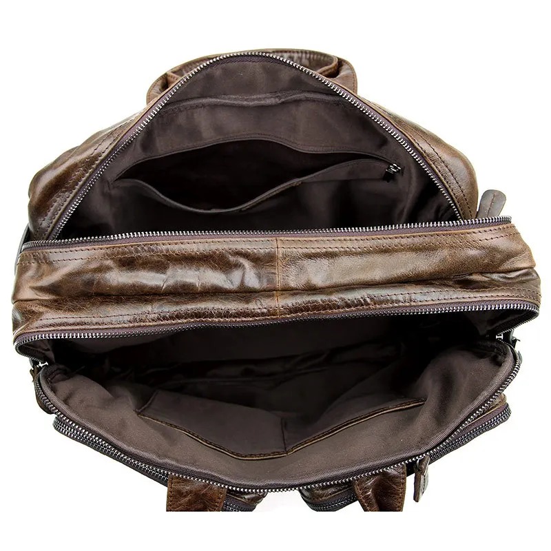 Leder Hohe Kaffee Taschen Qualität Männer Messenger M7014 Reise Nesitu Aktentasche Business Schulter Büro Echtes Portfolio xEPwn7A