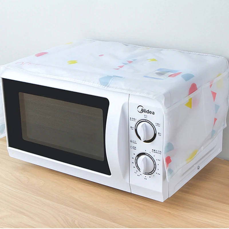 050 Kitchen dust proof cover Kitchen Accessories Double Pockets Dust Covers Microwave Cover 80*35cm