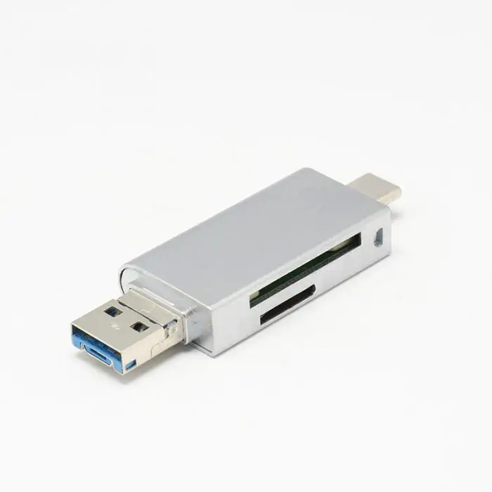 Micro SD считыватель карт OTG адаптер Тип C Micro USB SD/TF Card Reader для MacBook портативных ПК JLRJ88