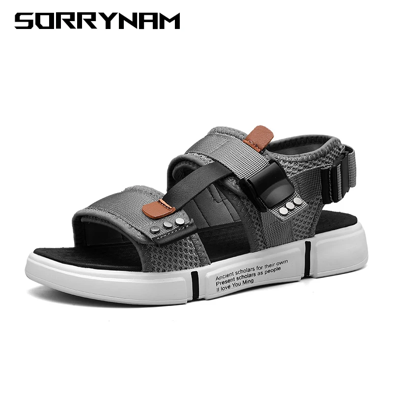 Mens Summer Gladiator Roman faux Leather Slippers Beach Sandals casual Shoes