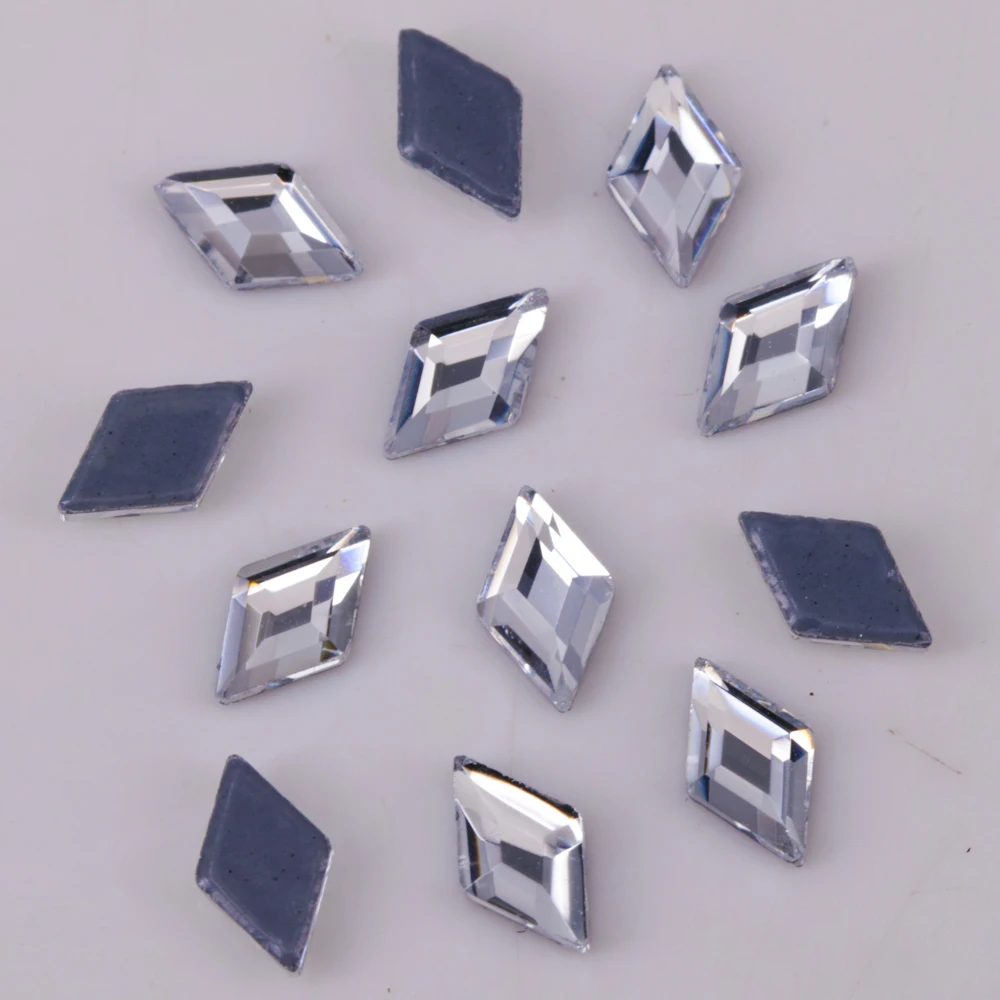 

Lead Free AAA 3x5mm, 4x6.6mm Crystal Clear New Rhombus Flat Back Hotfix Rhinestones / Iron On Flat Back Crystals