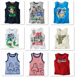 

Sleeveless Boys T shirts Children Tops Singlets Retail kids Vest Dropship