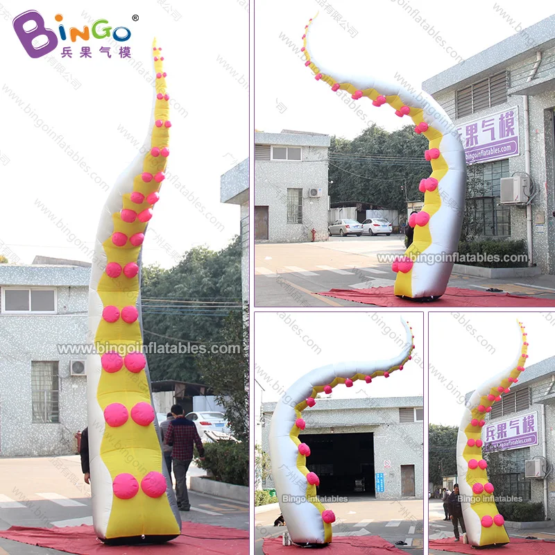 

Custom made 3-5 meters silver inflatable octopus tentacle / big inflatable octopus tentacle for decoration toys