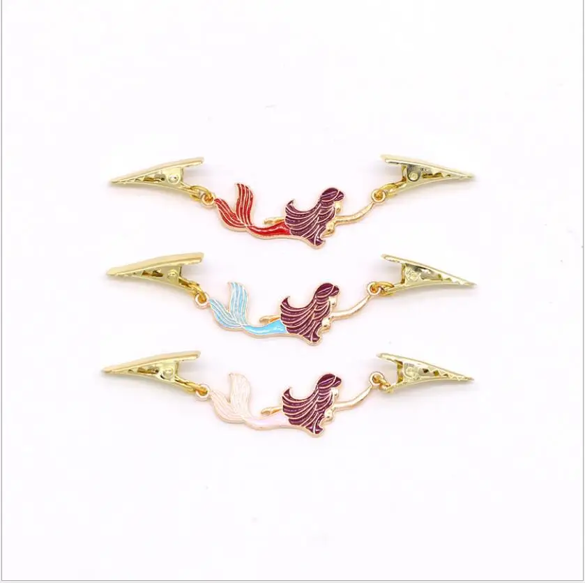 

1Pcs Mermaid Sweater Cardigan Clip Buckles Metal Buckle Fashion Metal Buttons For Clothing Decoration Garment Hooks