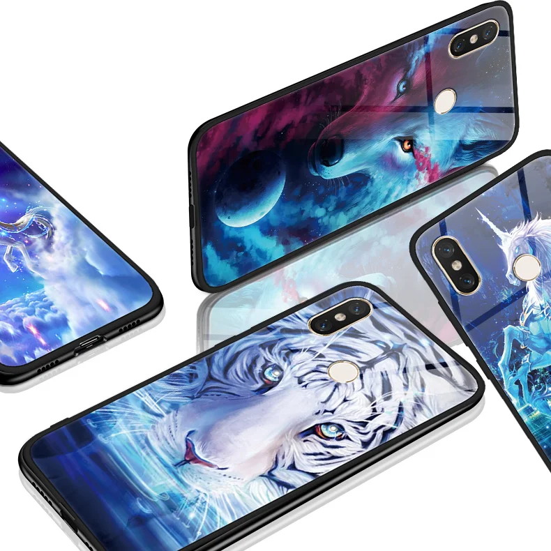

For TPU Xiaomi Redmi 5 5Plus Note 5 6 Pro S2 Tempered glass Fundas Cover Luxury Accessories Carcasa For Xiaomi Redmi note 5 Case