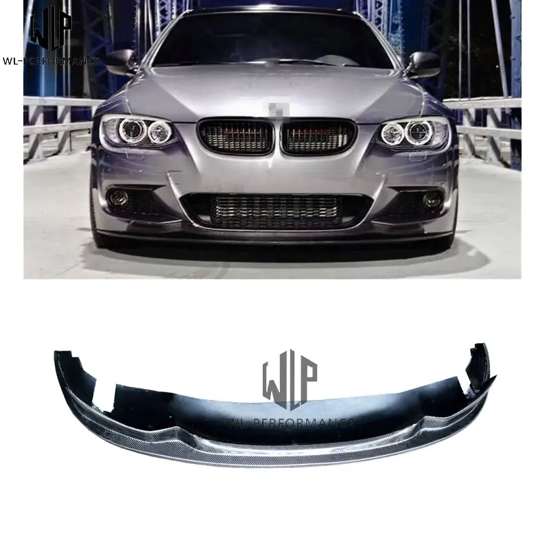 

For BMW Car Styling E92 front Lip AK style carbon fiber front bumper diffuser lip v style Modification kits 2005-2012