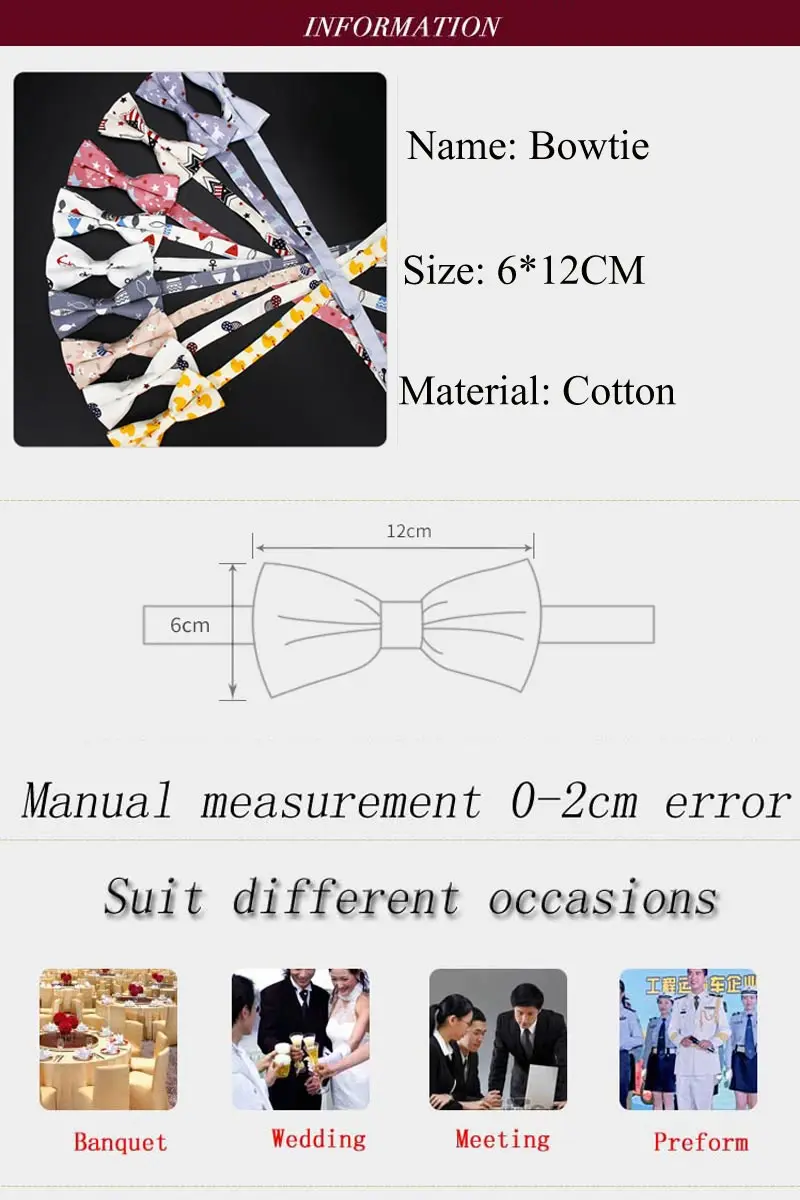 Мужской Регулируемый формальный галстук-бабочка из хлопка в винтажном стиле с животным принтом бабочки для смокинга, жениха, вечерние аксессуары, подарок