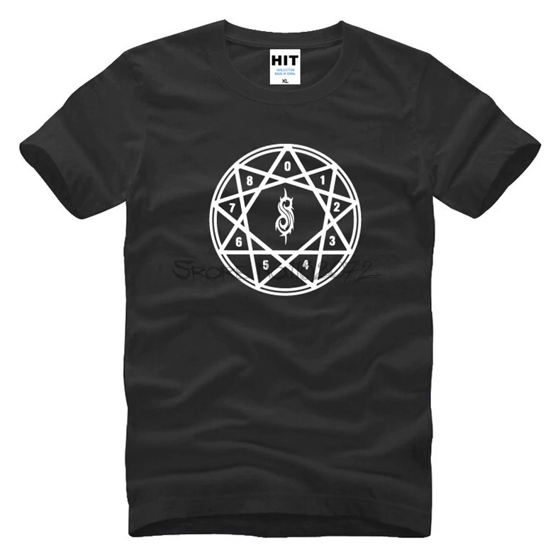 

Slipknot T Shirts Man Short Sleeve Hip Hop Rock Band Man Ghost T-Shirt Punk t-shirt Cotton Slipknot pattern Logo T Shirt