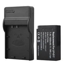 1Pcs 1500mAh LP-E17 LPE17 LP E17 Digital Camera Battery + USB Charger For Canon EOS M3 M5 750D 760D T6i T6s 8000D Kiss X8i