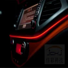 3meter with Drive 10 color AUTO interior refit atmosphere stlying EL cold light LED decorative light pulg Drive