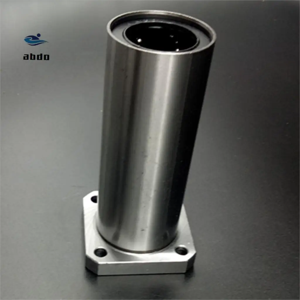 4 PCS LMK8LUU/LMK10LUU/LMK12LUU long type Rectangular Flange High quality Linear Bearing CNC Bush for 3D printer parts | Обустройство
