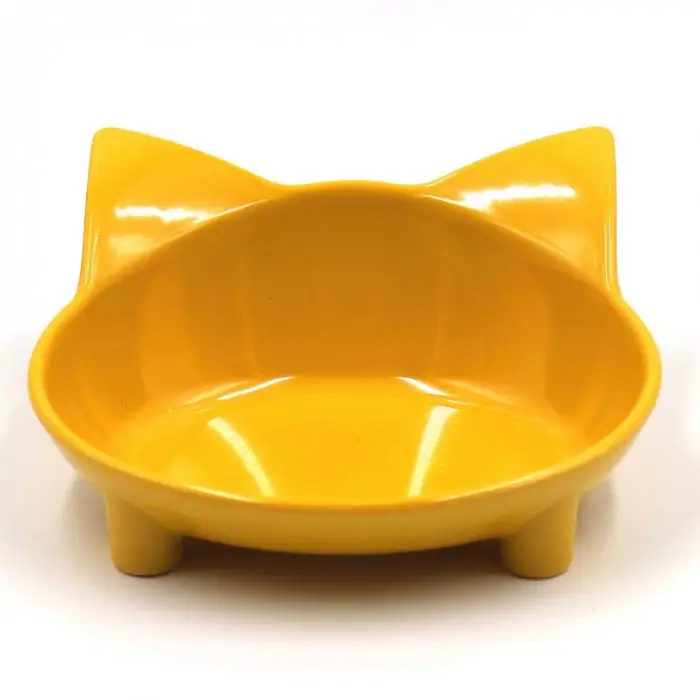 Shallow Cat Food Bowl Wide Dish Non Slip Cats Feeding Bowl for Relief Whisker Fatigue MYDING