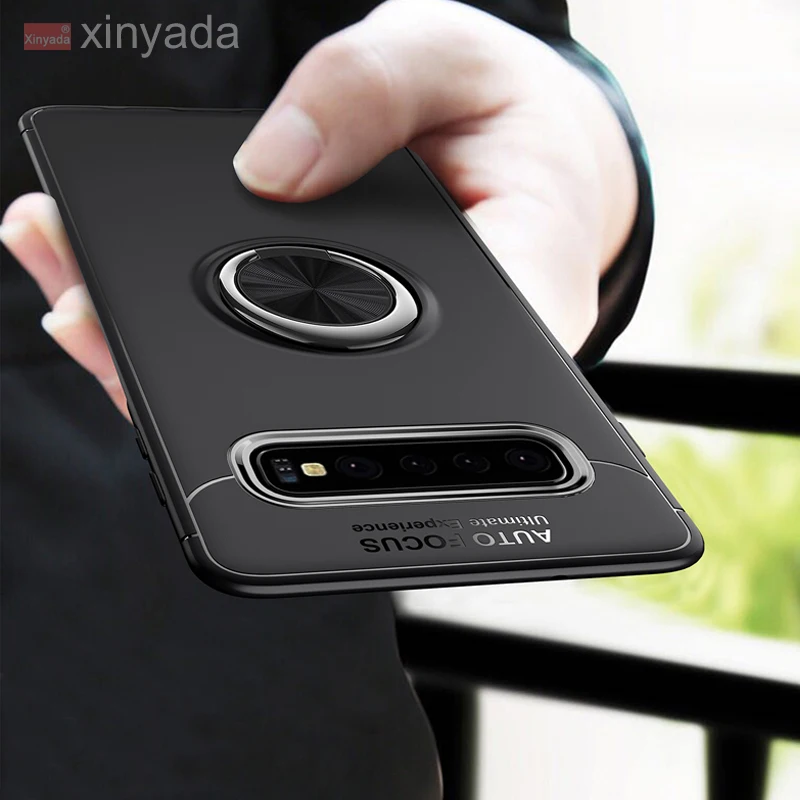Матовый Мягкий силиконовый чехол-держатель для Samsung Galaxy S10 Plus S10e S9 Note 9 5G чехол с